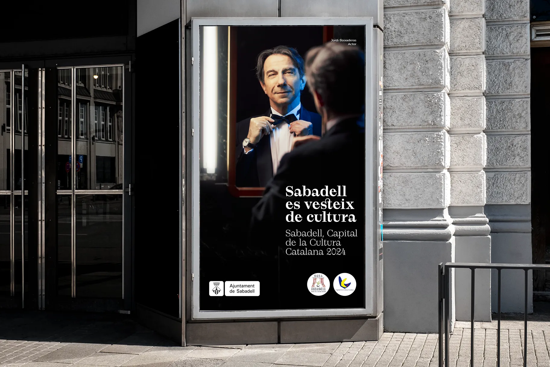 Campanya "Sabadell, Capital de la Cultura Catalana 2024" Ajuntament de Sabadell, cartell Jordi Boixaderas