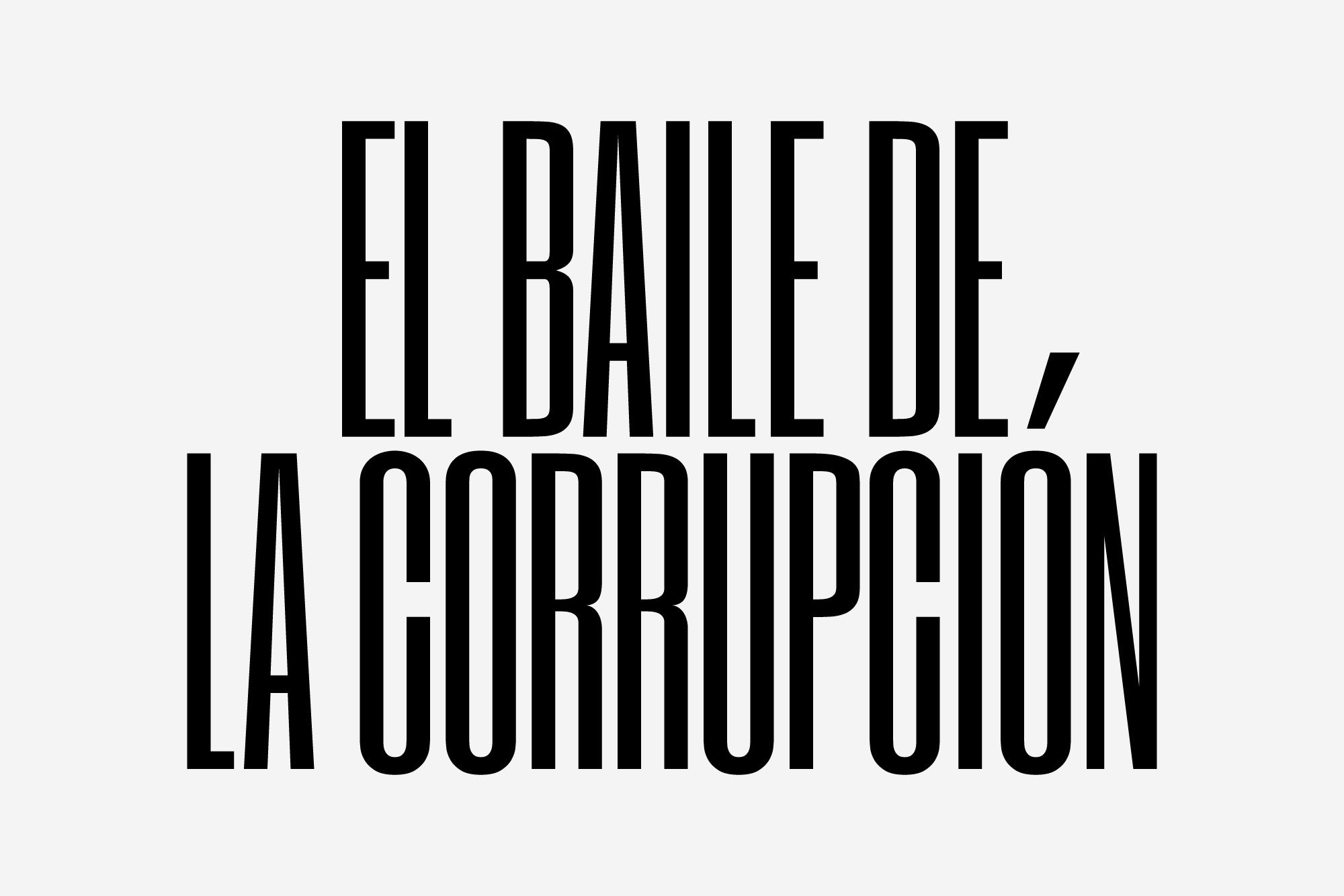 Diseño editorial de la cubierta del libro "El baile de la corrupción" Ediciones B