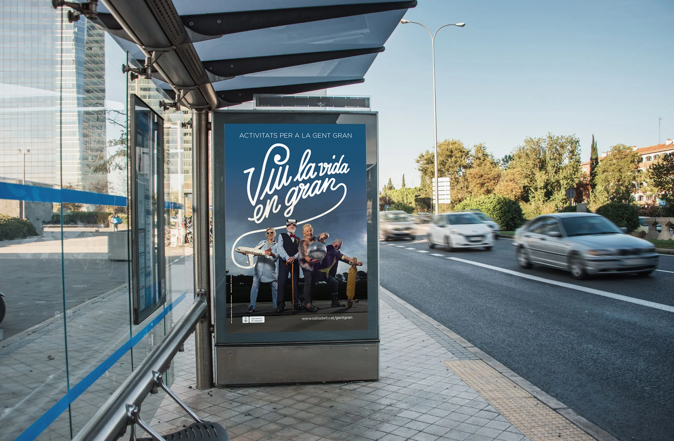 Campaña de publicidad para el Ayuntamiento de Sabadell sobre actividades para personas mayores