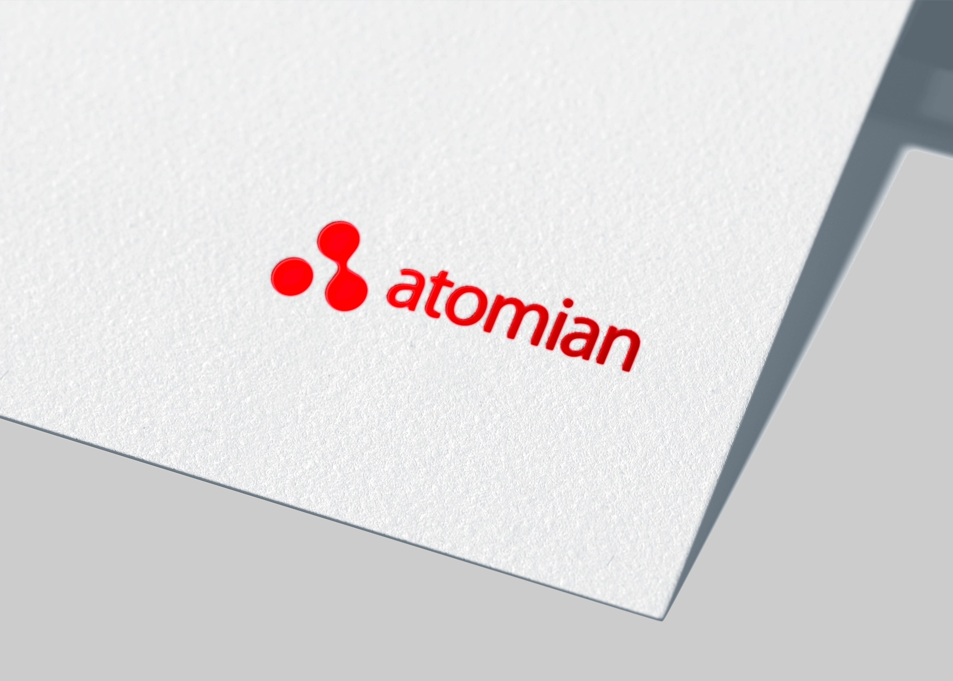 Creación de la identidad corporativa de Atomian